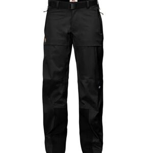 Fjallraven Women's Black KEB Eco-Shell Trousers Size XS